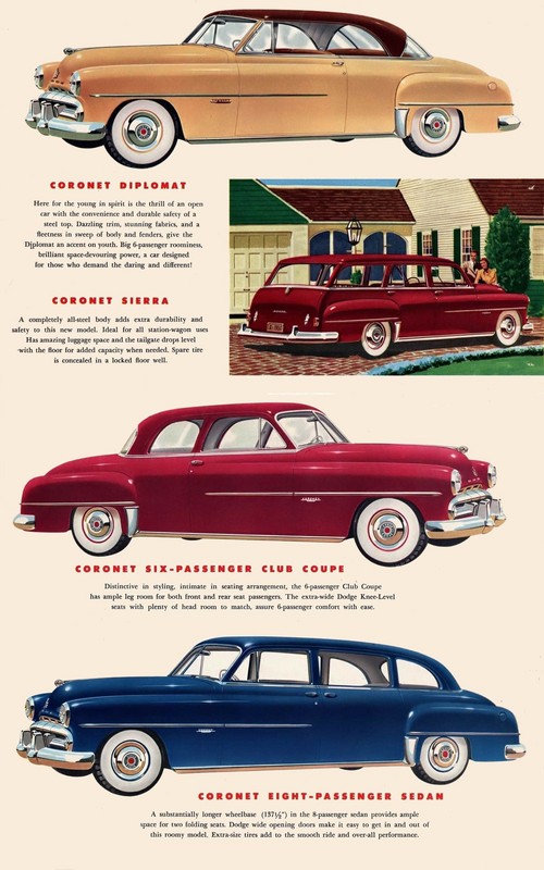 1951 Dodge Car Foldout Page 4